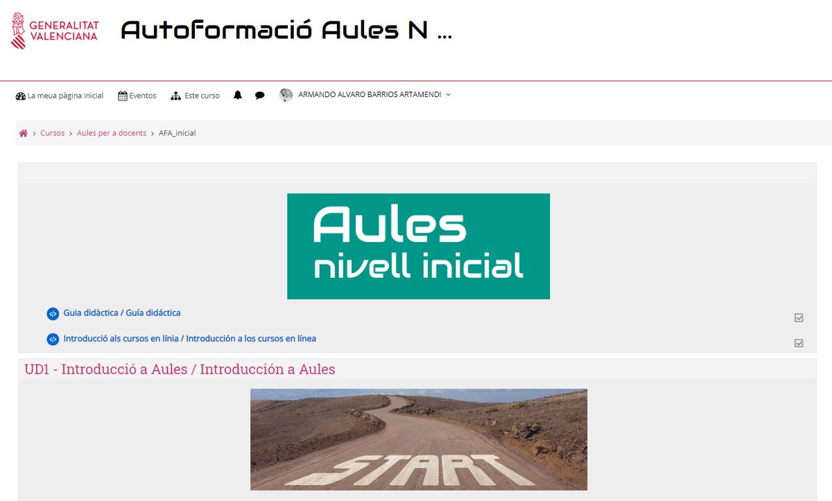 CEFIREambitCDD's tweet photo. Disponible AUTOFORMACIÓ en AULES en la categoria Aules per a docents dins del segment DOCENT al següent enllaç 👇
📎 https://t.co/5Oq5oXxq1p
@GVA_Cefire @GVAit3du @GVAeducacio #CvTIC https://t.co/7Me6HQOVDF