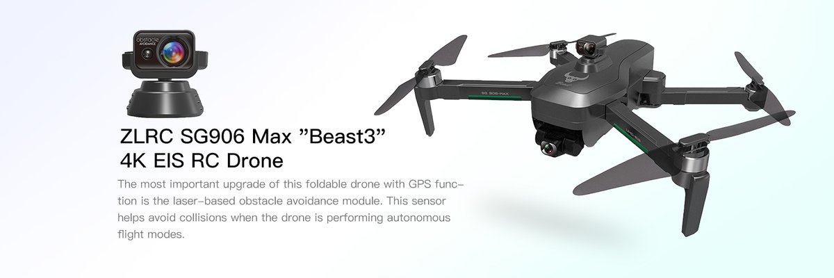 remotoy's tweet photo. ZLRC SG906 Max "Beast3" 4K EIS RC Drone

The most important upgrade of this foldable drone with GPS function is the laser-based obstacle avoidance module.

View More On https://t.co/XtGg9uVQGa

#sg906max #quadcopter #cameradrone #drone #dronephotography #dronefly https://t.co/WHNN5TEJrI