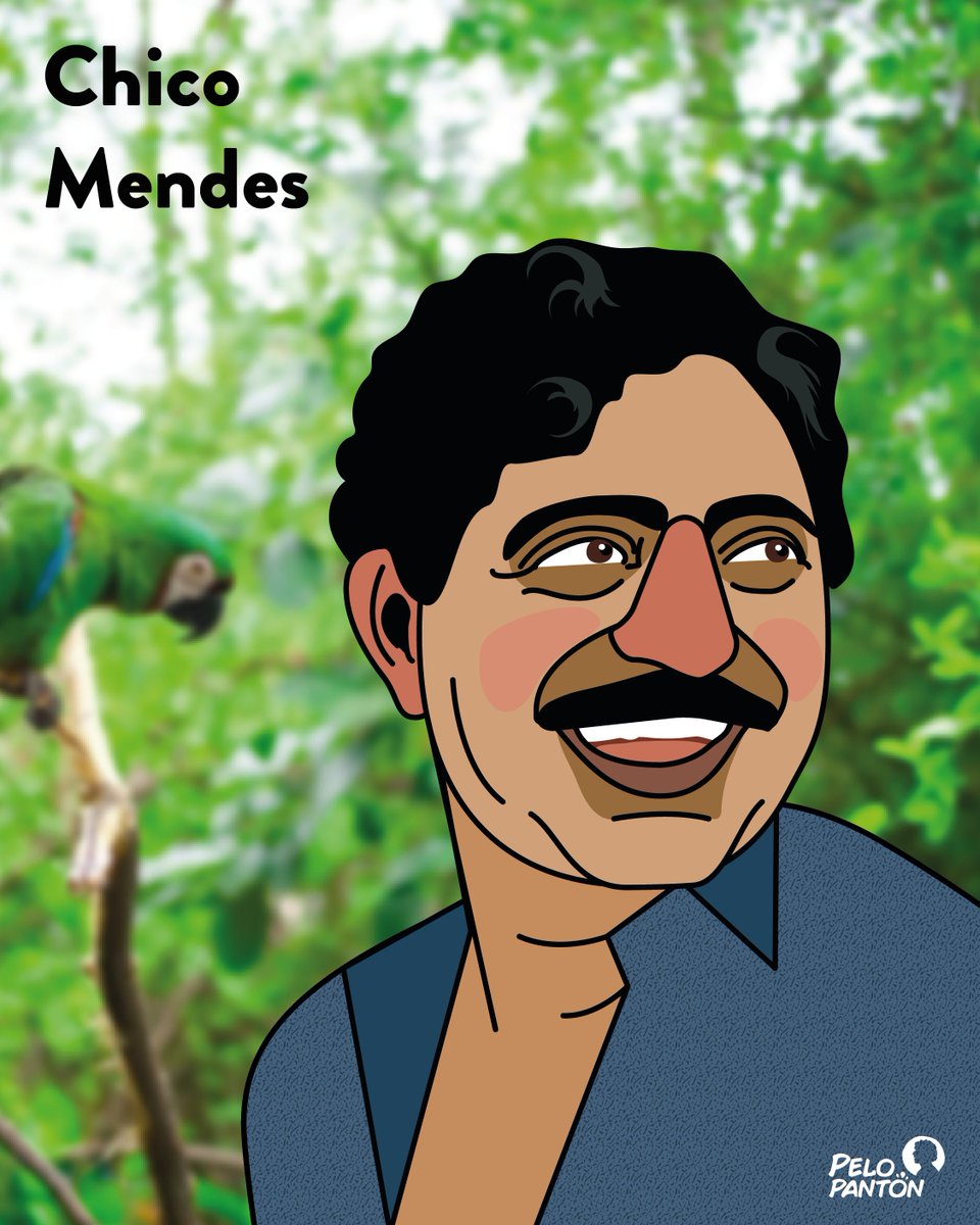 pelopanton's tweet photo. Hace 32 años, en 1988 fue brutalmente asesinado en #Brasil #ChicoMendes
Seringueiro - recolector de caucho y activista ambiental contra la extracción de madera y la expansión de los pastizales sobre el Amazonas.
👇🏼#PlanetDefender
📗"Senderos de libertad" de Javier Moro 👌🏼 https://t.co/8db9zNFMAQ