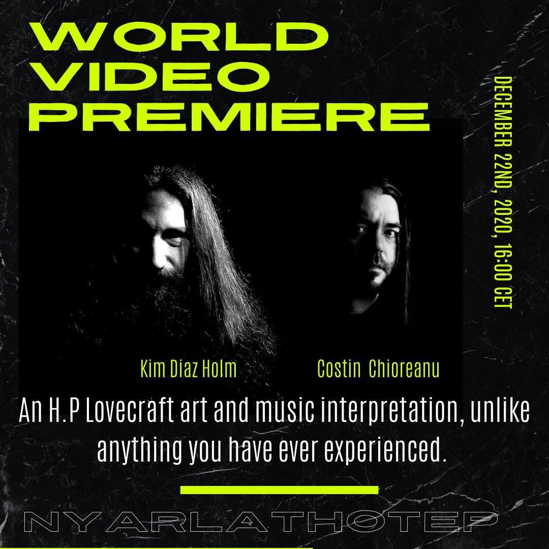 Something very wicked is coming your way today at 16:00 CET. Stay tuned for the exclusive, world video premiere link. #flyingfoxab #hplovecraft #kimdiazholm #costinchioreanu #art #music #dark #sinister