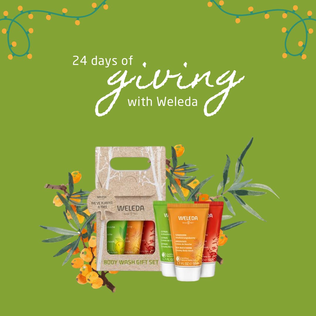 WeledaUK's tweet photo. Don't miss out on today's prize, for #24daysofWeleda! Win our Body Wash Gift Set!
To enter:
๐Like this Tweet
๐Follow @weledauk
๐Retweet this Tweet
Open for 24 hours. UK only. Multiple entries permitted. Not affiliated with Twitter. Full T&Cs on Facebook
#win #giveaway #comp https://t.co/eNUELssuU3