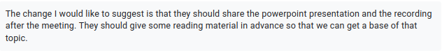 5/ Another surprise for me was that students wanted more. "There should have been more homework" is quite a common complaint in the feedback forms. As are requests for more reading material.For the right material, and the right environment, there is a hunger to learn.