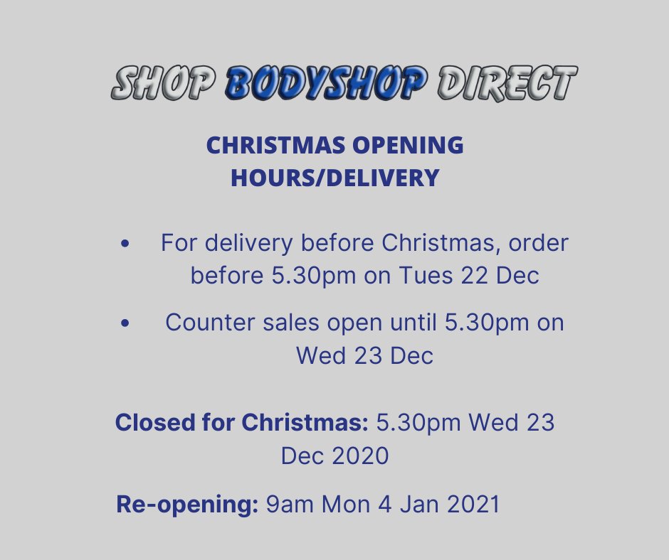 Last orders! Need something before Christmas? Make sure to get in touch with us today! ⛄️