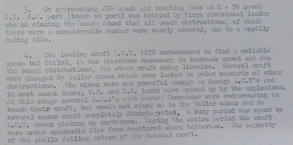 The reports from the LCT flotilla are though. They show the move to Jig Red and the times correspond with 47 RM Commando's arrival slightly later at 9.30am