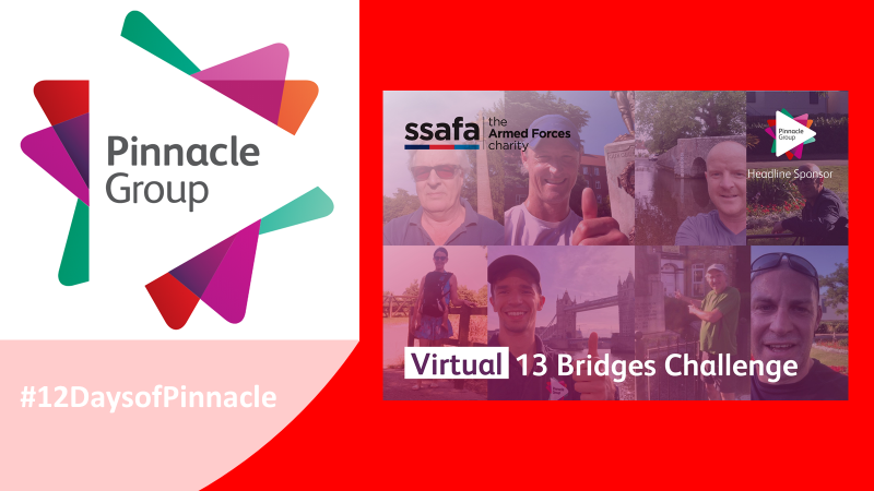 _pinnaclegroup's tweet photo. On the second day of the #12DaysofPinnacle, we'd like to shout out to our charity partner of the year @SSAFA and their #13BridgesWalk.
It was an honour to raise funds for #ArmedForcesWeek
#proud #charity #ArmedForces https://t.co/6gWDZDQuLQ