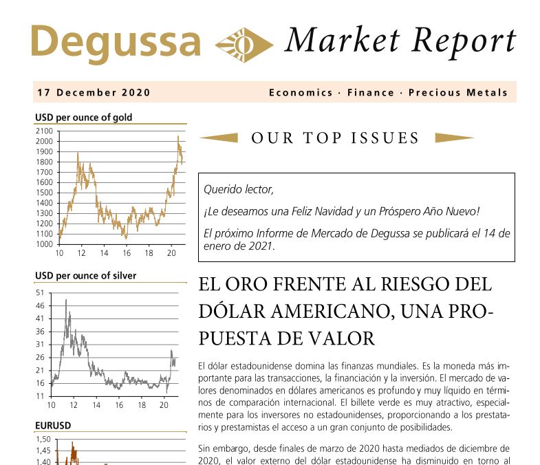 ↼ El Oro frente al riesgo del dólar americano, una propuesta de valor. Nuevo #informe15nal. Versión en Español ⇁ 
Accede a él aquí: #informe15nal: degussa-mp.es/wp-content/upl… 
Suscríbete a la versión en Español: degussa-mp.es/biblioteca/inf… 
#oro #inversión #rentabilidad #dinero #dolar