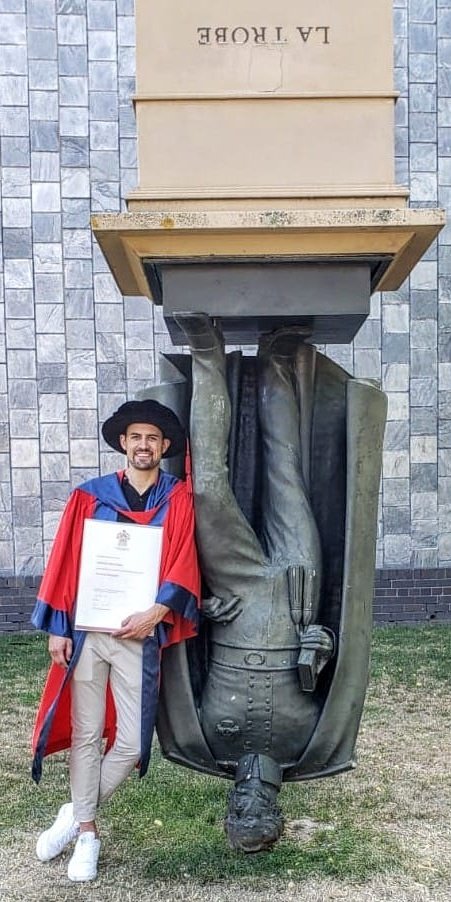 Whelan lab (@whelan_lab) on Twitter photo Congrats to Dr Andreas Hartmann. Last graduation for 2020, what a year it's been. <a href="/latrobe/">La Trobe University</a> Congrats to Dr Andreas Hartmann. Last graduation for 2020, what a year it's been. <a href="/latrobe/">La Trobe University</a>