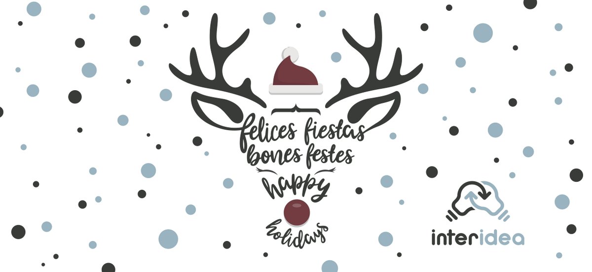 Interidea_int's tweet image. Después de un año muy intenso, en Interidea estamos preparadas para unas merecidas vacaciones. Esperamos que el 2021 sea un año de nuevos inicios y salud, mucha salud.
¡Felices fiestas! / Bones festes! / Happy Holidays!