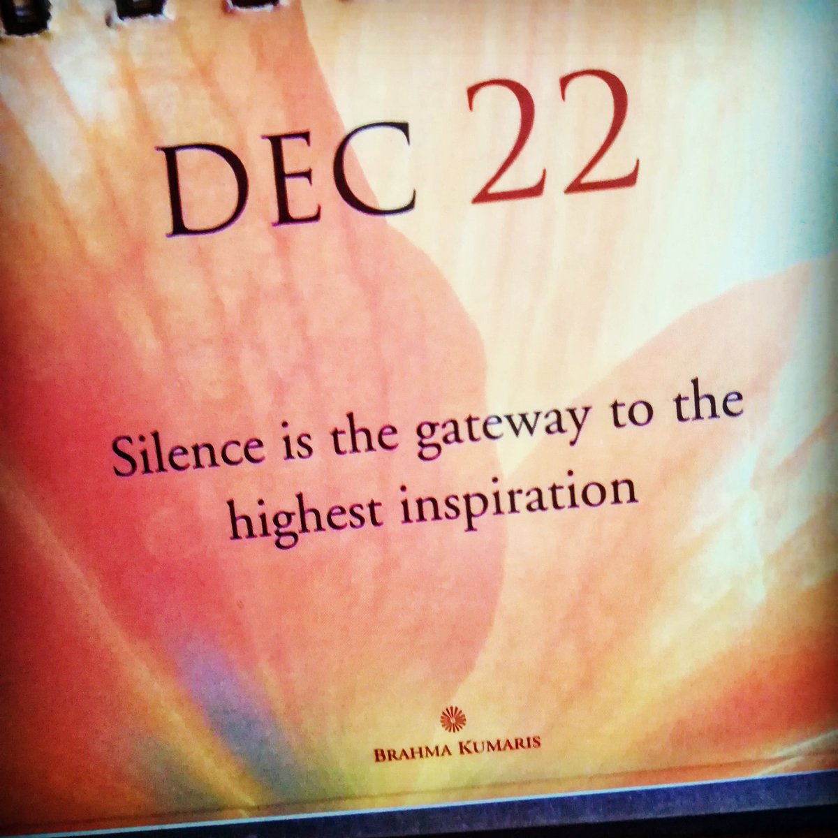 PauleHazel's tweet photo. Todays daily wisdom is... 😊 #gateway #inspiration #silence #awareness #determined #thoughts #peace  #highestvalues #hope #togetherness #earth #peace #loving #nature #positvity #quoteoftheday #inthemoment #powerofnow #grateful #gratitude #thesecret #peace #brahmakumaris https://t.co/yTMqBacdVp