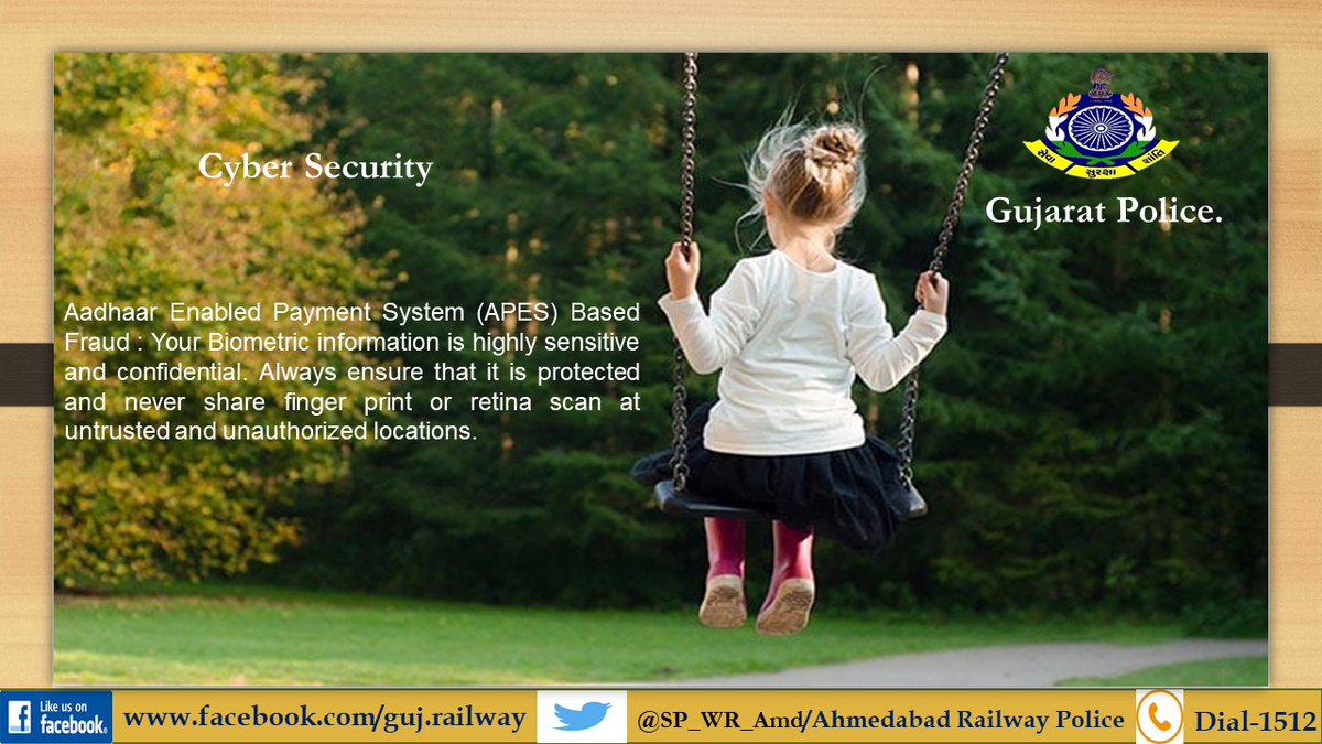 SP_WR_Amd's tweet image. Cyber Security.
@GujaratPolice @dgpgujarat @Grp_Vadodara @SP_WR_Amd @CyberGujarat