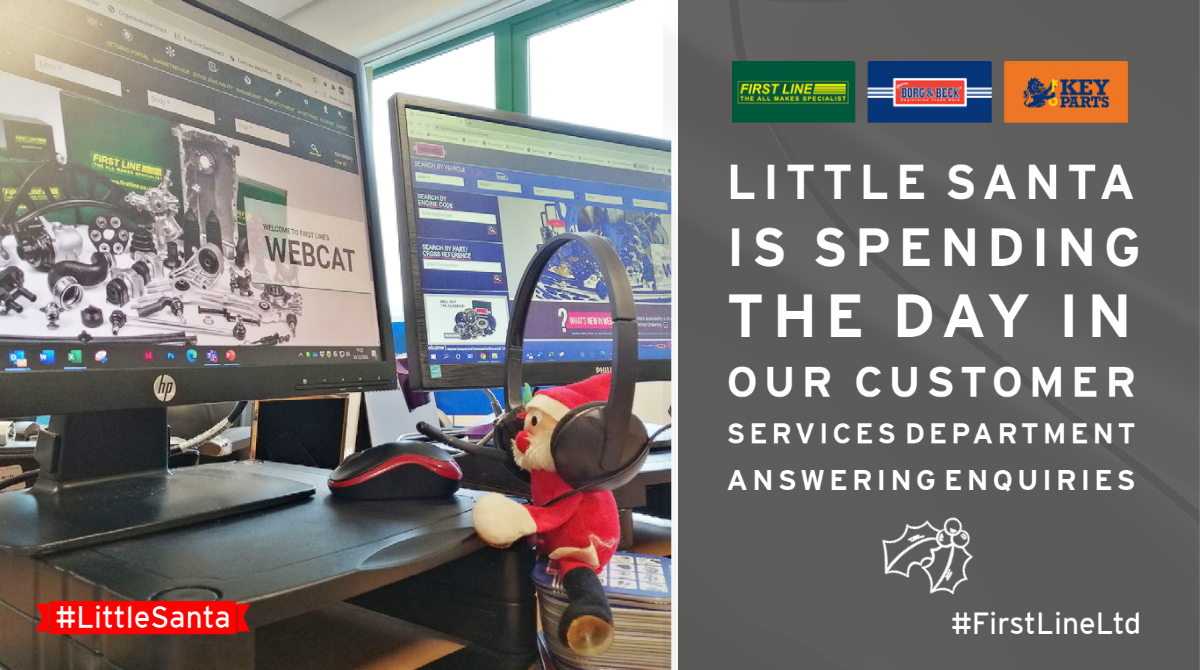 FirstLineuk's tweet photo. Little Santa’s training is complete so he is spending the day in customer services. Using our market-leading online catalogue, he is taking calls and answering enquiries.
#LittleSanta #FirstLineLtd #WebCat https://t.co/mf35pBfJNQ