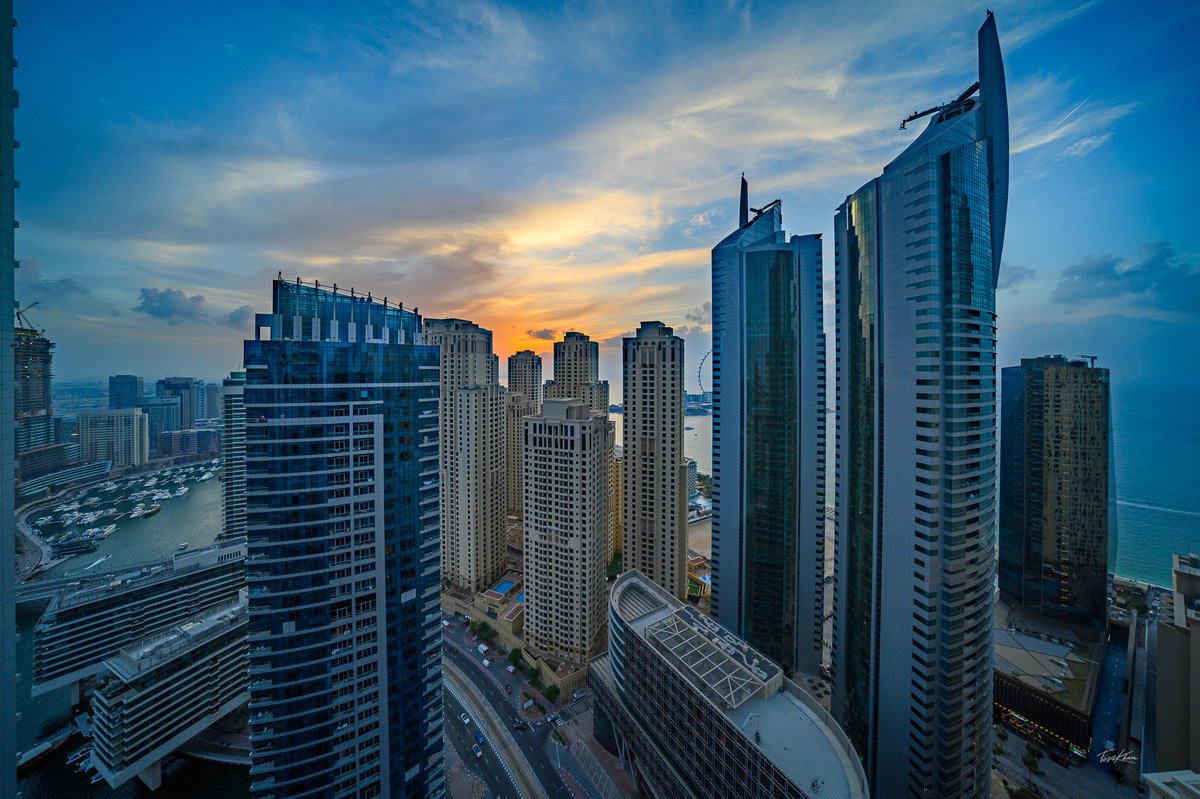 Check out the view from the <a href="/ICDubaiMarina/">InterContinental Dubai Marina</a>. Good evening #Dubai