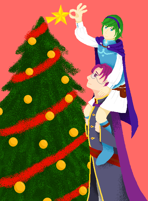 KinitoSakura's tweet photo. finally finished with my fe mspaint secret santa!!

merry christmas @starsemblem and happy holidays to everyone else from the @FEMSPaintZine !! here's to another year together of fire emblem ms paint mems https://t.co/x1f4Qzpg8w