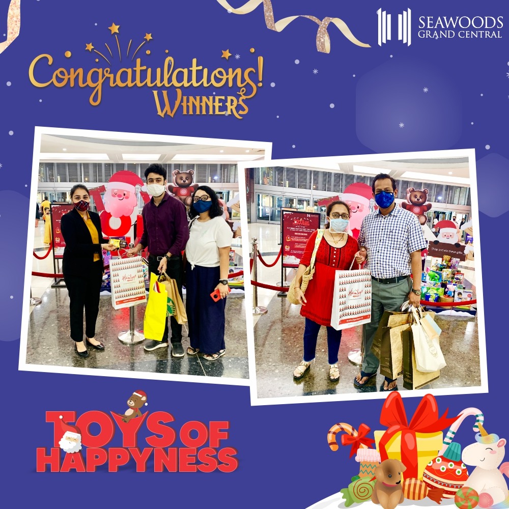 SGCMall's tweet photo. It is overwhelming & gratifying to be supported all along the journey and spreading #Happyness at #SGCMall.
Congratulations to the @Hamleys_India's toys winners of our #ToysOfHappyness. Head to #SGCMall for your share of happyness this Christmas!
#Winners #TreeOfJoy #NaviMumbai https://t.co/p1FtwX46II