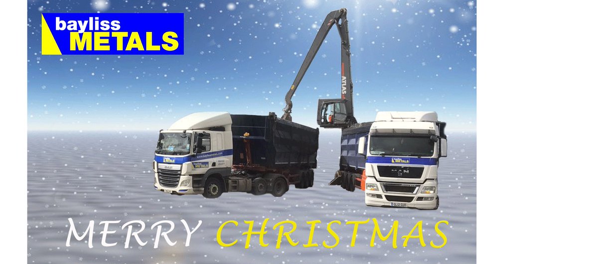 Attention all customers, 

Both yards are open for deliveries until 13:00pm tomorrow(23/12/2020), we will be back open in the new year on the 04/01/2021

Wishing all our friends and family a Merry Christmas and a happy new year.

Stay Safe!

#BaylissMetals
