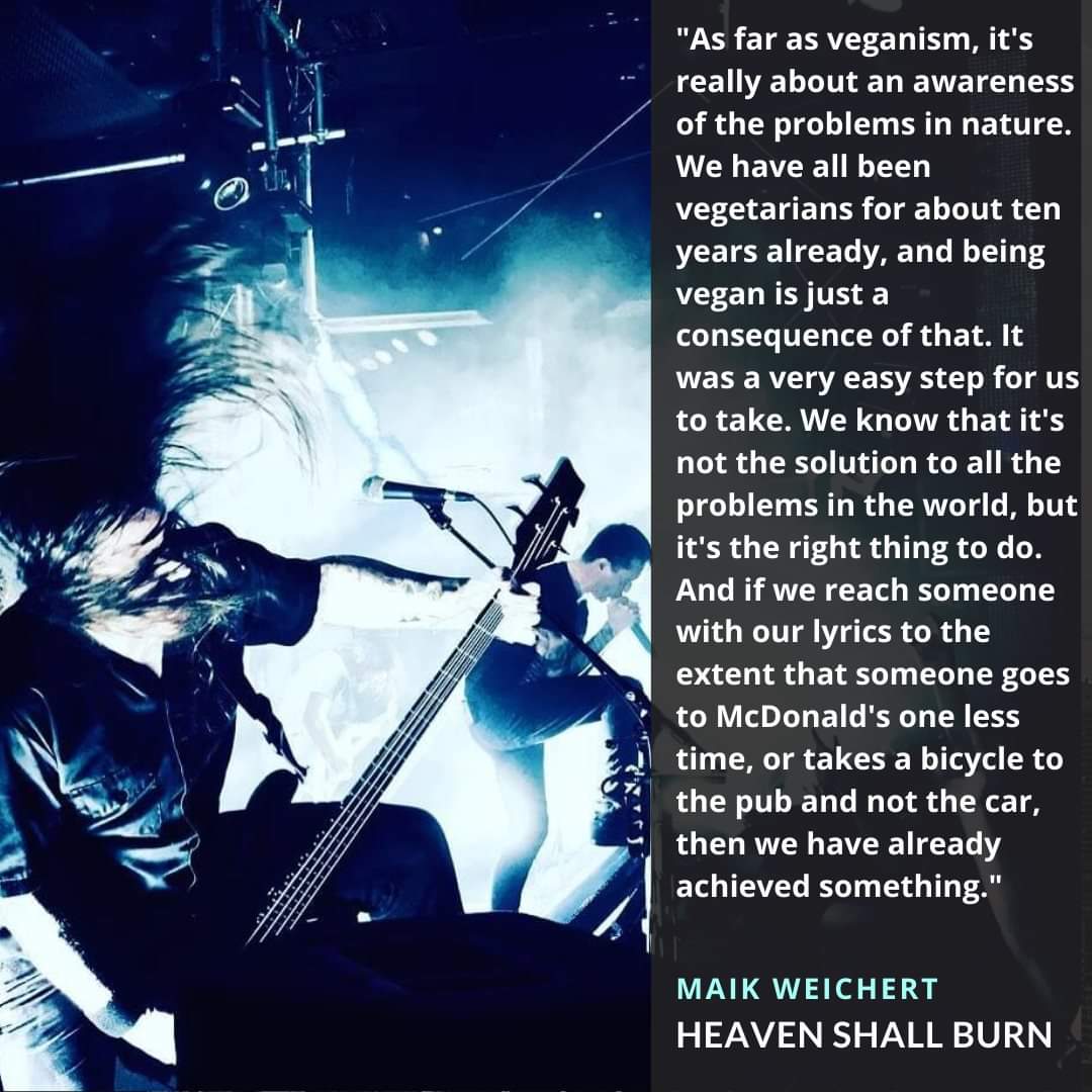defmetalvegans's tweet image. #heavenshallburn #veganism #veganmetal