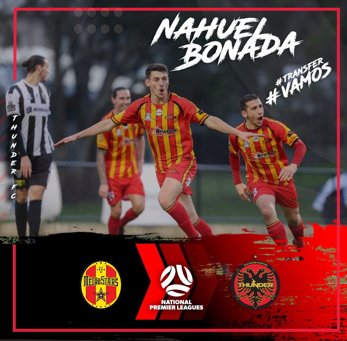 Dandenong Thunder FC (@dandythunderfc) on Twitter photo Join us in making welcome our #newsigning.
Welcome to Dandenong Thunder FC #Transfers #Vamos 👏 Join us in making welcome our #newsigning.
Welcome to Dandenong Thunder FC #Transfers #Vamos 👏
