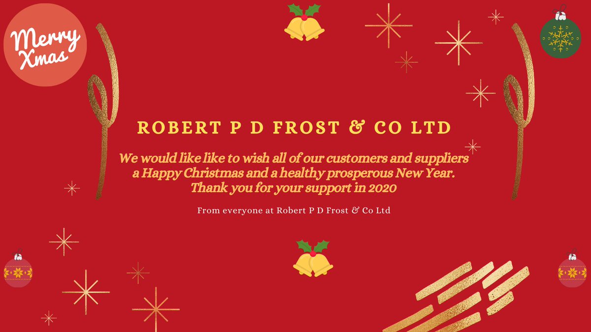 Please note that we are closed from mid-day on Thursday 24th December, re-opening on Monday 4th January at 8.30am.