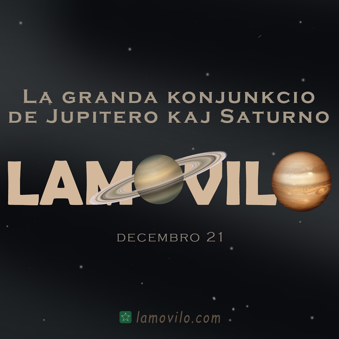 lamovilo's tweet photo. La granda konjunkcio de Jupitero kaj Saturno
#Esperanto #Lamovilo #Jupitero #Saturno https://t.co/tjffMW2X4c