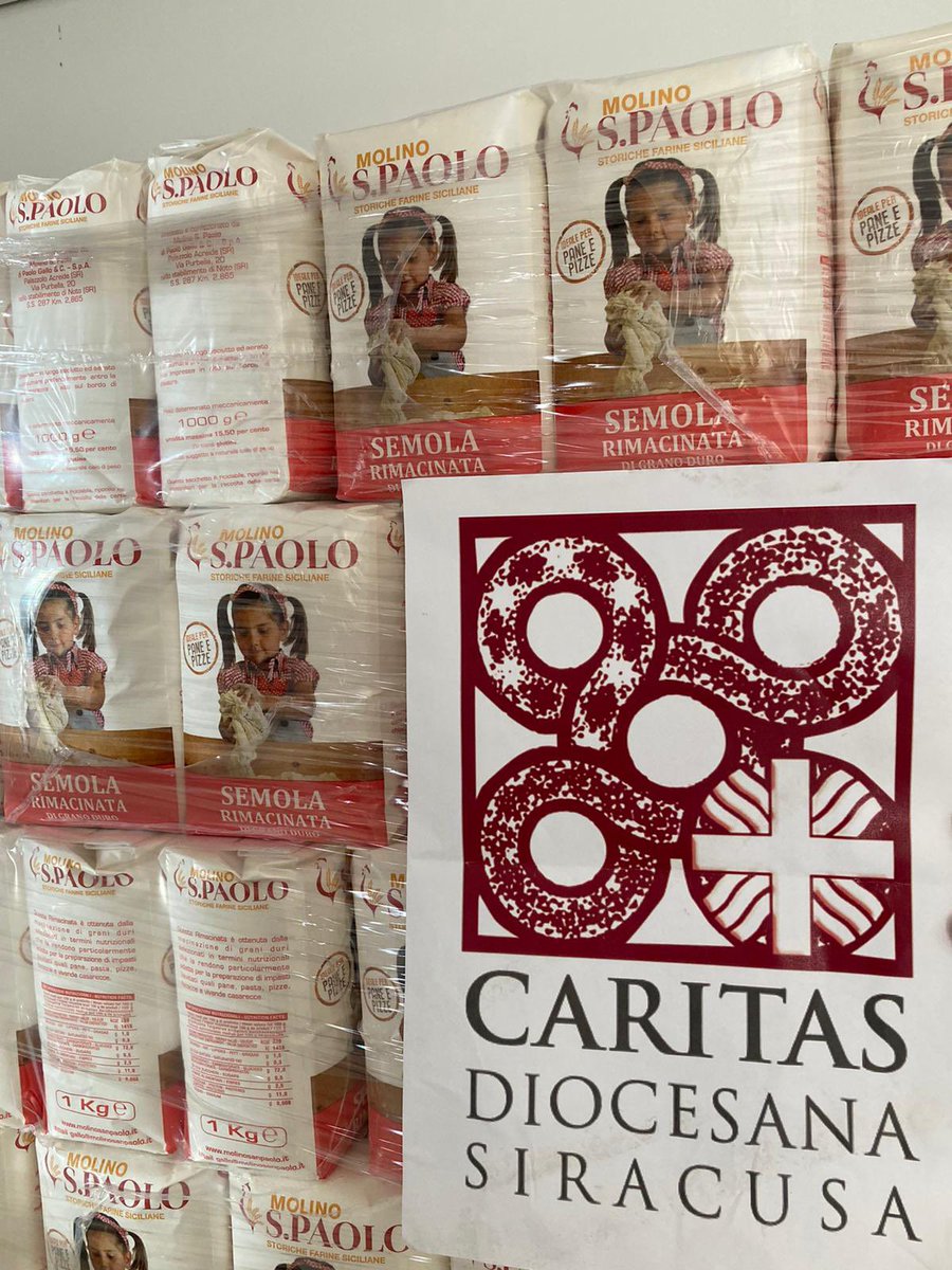 caritassr's tweet photo. Nell’ambito dell’iniziativa di Italmopa - Associazione Industriali Mugnai d’Italia atta alla donazione, da parte dei propri associati, di generi specifici a diverse #Caritas in #Italia, vogliamo ringraziare l’azienda Molino S. Paolo per la donazione acquisita stamattina #Italmopa https://t.co/85CSBf5mZP
