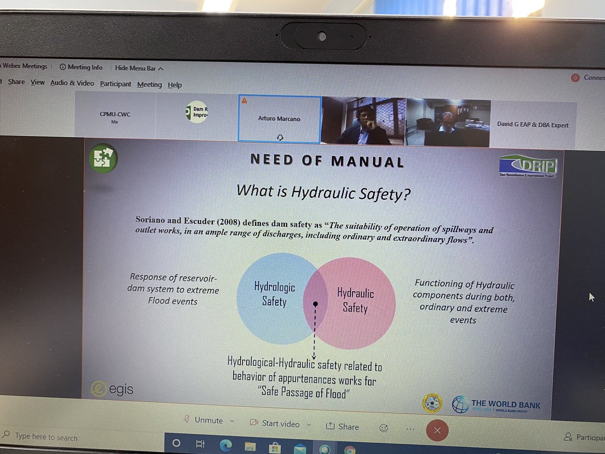 cpmu_drip's tweet photo. Meeting of #ReviewCommittee under progress to discuss the “Draft Manual for Assessing Hydraulic Safety of Existing Dams”, #DRIP, trying to put best document for existing dams https://t.co/uKcy673DDN