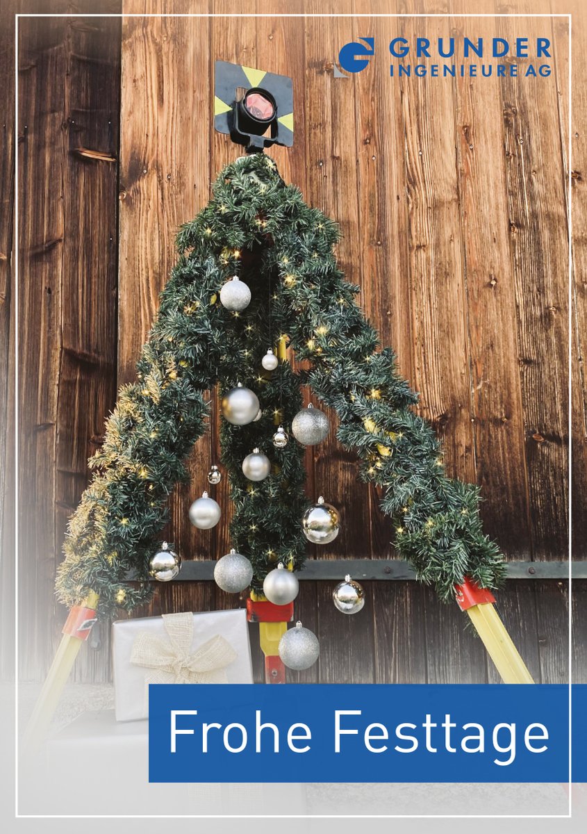 Das Mobile Mapping Team der Grunder Ingenieure AG wünscht frohe Festtage!