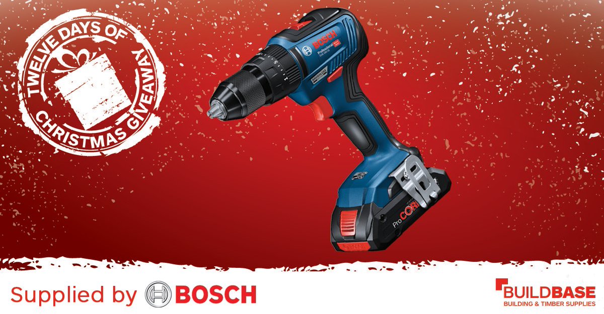 BuildbaseUK's tweet image. It's day 10 of the Buildbase 12 Days Of Christmas #giveaway and today it's a chance to win a GSB18V-55 Professional BOSCH Cordless power drill! 
To enter, like this tweet, follow us and comment with what you’d fix up first!

Supplied by @BoschPro_UK
T&amp;amp;C: buff.ly/2JJszCZ