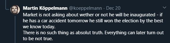 (14/X) Strong opinions on all sides are starting to be expressed. The debate will be heating up for sure!As Kleros unofficial Minister of Justice, I'm of course forbidden from expressing my personal point of view 