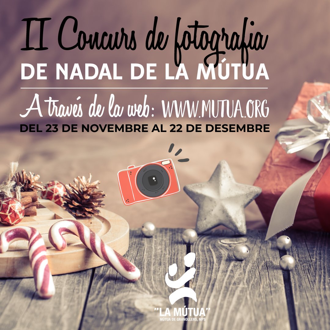 ➡ Últim dia per participar i votar al II Concurs de Fotografia📸 de #LaMutua
👉 mutua.org/concurs-fotogr… 😉
#ConcursFotografia #MutuaGranollers #MutuaDeGranollers #LastCall