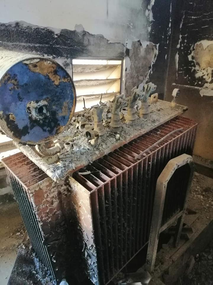  #Libya’s public infrastructure bodies such as  #GECOL are also under attack. They have released images from a power station in Sabha attacked in recent days leading to power failure & blackouts in the areas around Al-Mahdia in Sebha.