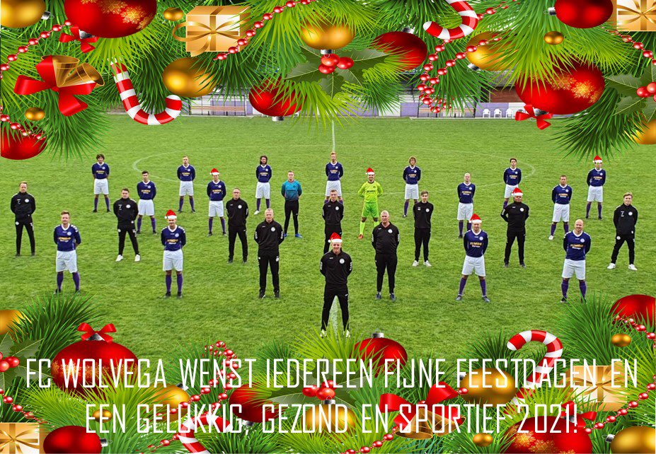 FC Wolvega wenst iedereen prettige feestdagen! Hopelijk zien we elkaar snel weer in het nieuwe jaar!