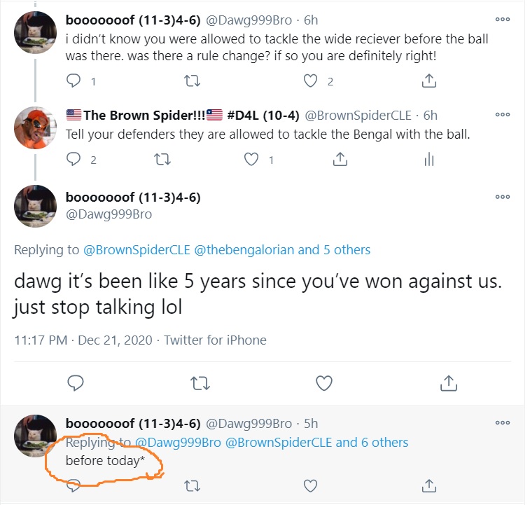 BrownSpiderCLE's tweet photo. Steelers fan corrected himself. #BeforeToday 🤣🤣🤣 https://t.co/Od1U9jyCMs