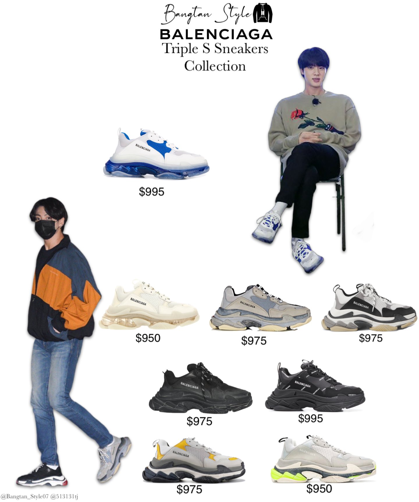 Khám phá hơn 67 balenciaga triple s jungkook hay nhất  trieuson5