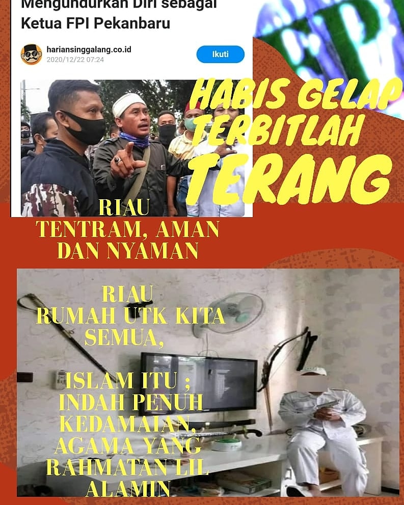 Reva04214059's tweet photo. #RiauTanpaFPI 
#TidakAdaKataTerlambatUtkBaik
#AyoBersamaMundurDariFPI
#FPIBubarRakyatSenang https://t.co/RdDYmJHed4