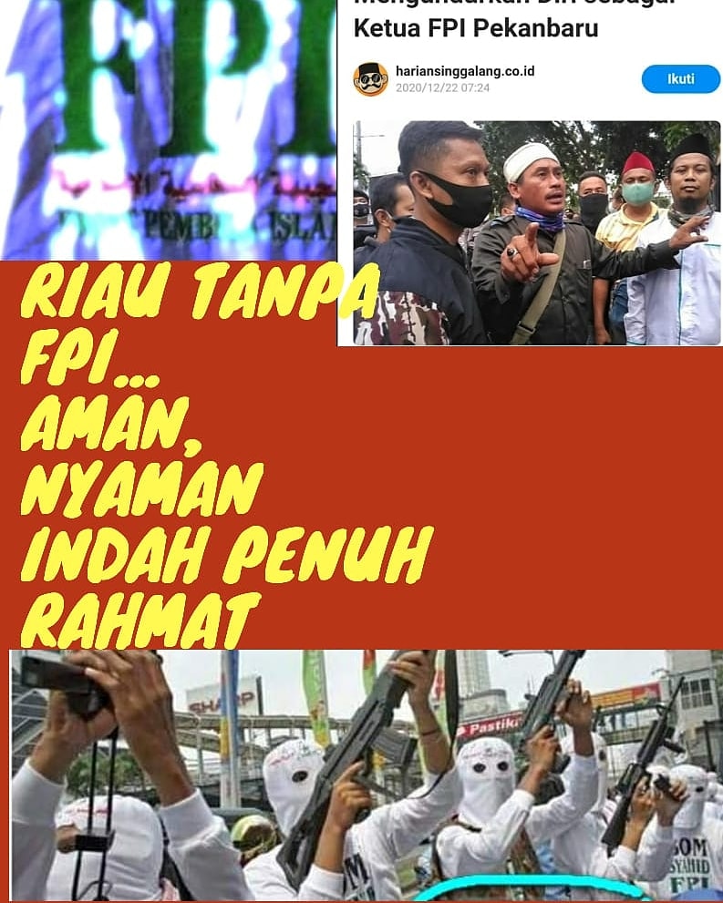 Reva04214059's tweet photo. #RiauTanpaFPI 
#TidakAdaKataTerlambatUtkBaik
#AyoBersamaMundurDariFPI
#FPIBubarRakyatSenang https://t.co/0ki5O14dYv