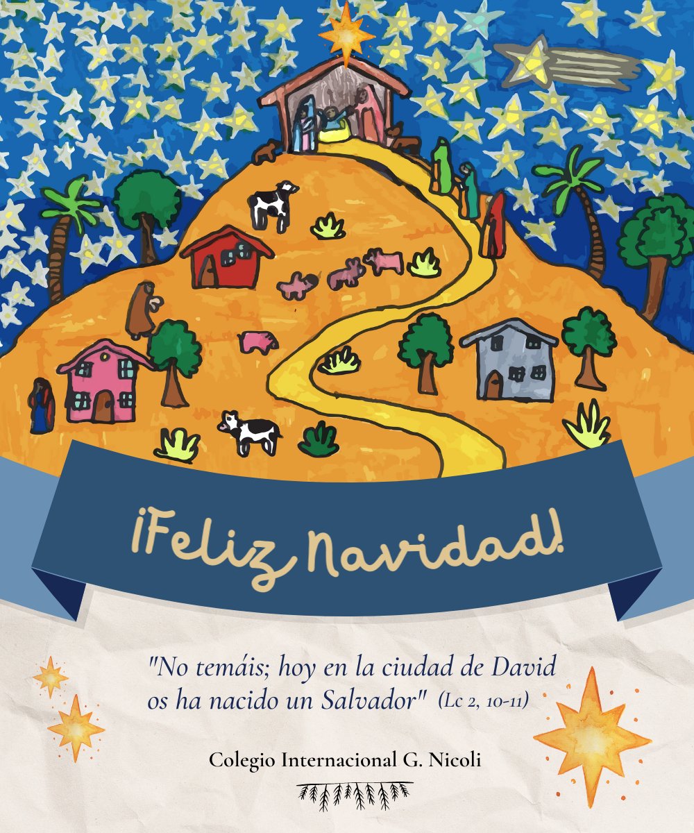 ¡Nos despedimos! Que paséis una Feliz Navidad, esperando en el Niño, la alegría de nuestras vidas. 

#FelizNavidad #ColegioNicoli