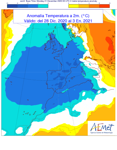 A partir del próximo día 25 se espera un episodio de #frío en #CastillayLeón
▶️ Heladas generalizadas 🥶
▶️ Temperaturas máximas por debajo de 5°C
▶️ #nieve a partir del día 27 ❄️ cota 800-1000 m
<a href="/DGCyL/">DC</a> <a href="/112cyl/">112 Castilla y León</a> 
REFRAN: "El frío entra de repente entre Navidad y los Inocentes"