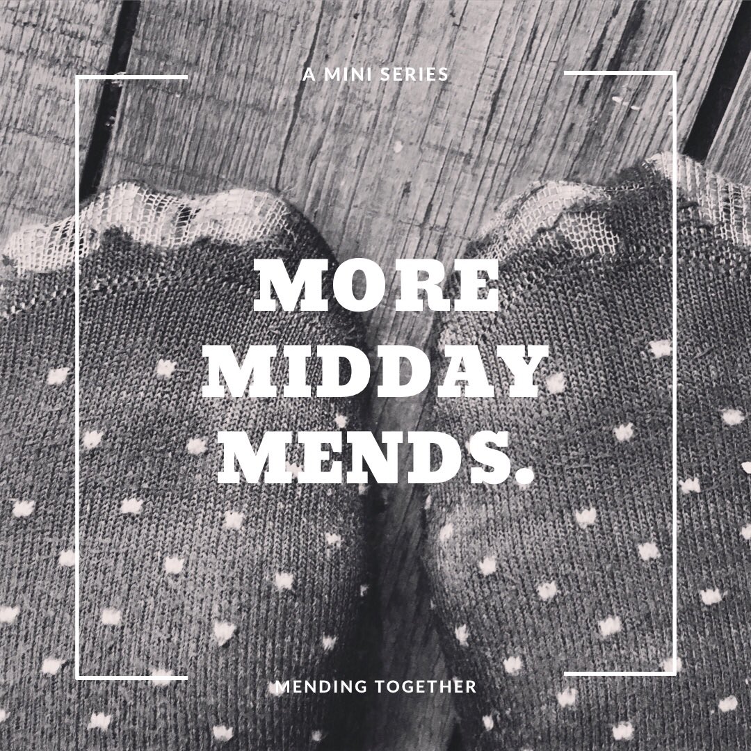 More #middaymends over on the <a href="/wornwell_uk/">Worn Well</a> IGTV today at 12noon GMT where we’ll be darning socks and talking all things clothes repair.