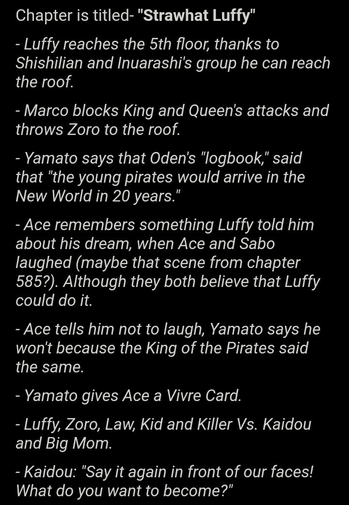 Opspoiler One Piece Chapter 1000 Spoiler Onepiece Onepiece1000 Spoiler Opspoiler One Piece Chapter 1000 Spoiler Onepiece Onepiece1000 Spoiler