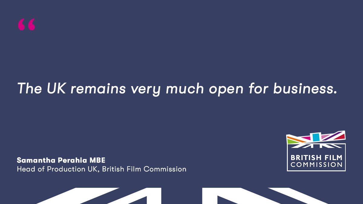 filminuk_BFC's tweet photo. The British Film Commission's Head of Production UK, Samantha Perahia MBE, is optimistic about the future relationship of UK &amp; EEA/EU screen sectors. 

(From this years' @tlgfocus #Focus2020 digital session 'Brexit: What Happens Next?') https://t.co/Q9uWG9Y6l3
