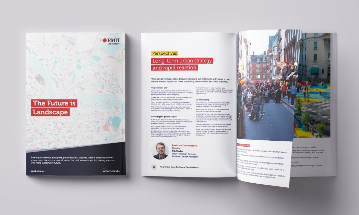 The Future is Landscape: Report🌱🏙️

How can cities integrate nature and landscape + tackle urban challenges through collaboration and participation?

<a href="/amsustainchange/">ann marie aguilar</a> <a href="/MartaFBertos/">Marta Fernandez</a>, <a href="/thomholbrook/">Tom Holbrook</a> <a href="/demescope/">Demetrio Scopelliti</a> Martyn Hook, Thierry Kandjee

➡️ ow.ly/xWe050CRTS4

<a href="/ResearchRMIT/">RMIT Research</a>