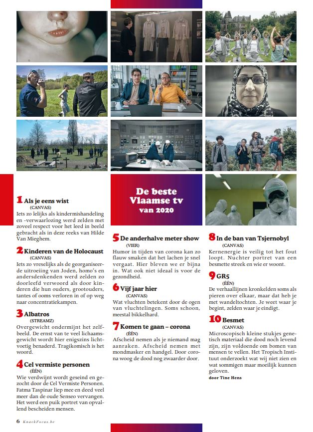TropischITG's tweet photo. Heb jij ook vakantie, maar geen plannen? 🤯 Bekijk dan alle afleveringen van #besmetopcanvas via @VRT_NU! 

Besmet staat trouwens in de @KnackFocus top 10 van de beste Vlaamse tv van 2020.✨

👉VRT NU: https://t.co/sgE250TKAo https://t.co/eGaWHsGiE8