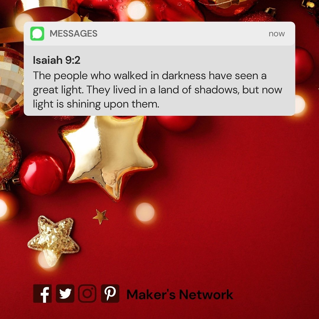MakersNetwork2's tweet image. Christ shines as a great light in all our lives.
#Christisthelight