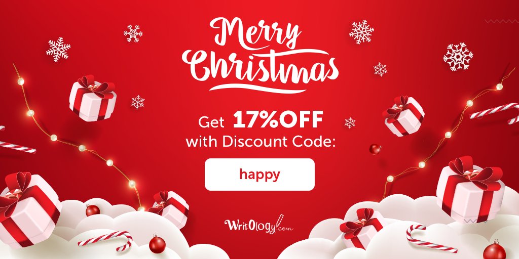 FWritings's tweet photo. Merry Christmas to you!
With the special code happy receive 17% off on any order until December 30!
https://t.co/RVJXQyOQ6f https://t.co/oknLi3aIHn