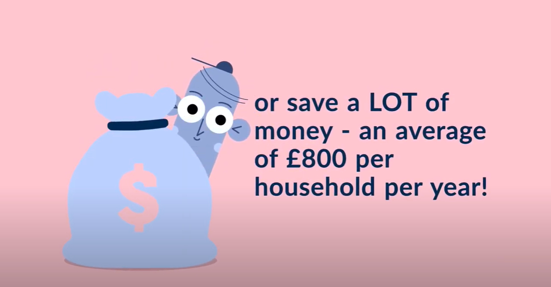 Read this thread to discover the key hooks we have found to encourage people online.  Find more hints, tips and help at  https://connecting.scot/citizens&nbsp; Image = Cartoon large bag of money. Text = or save a LOT of money - an average of £800 per household per year!