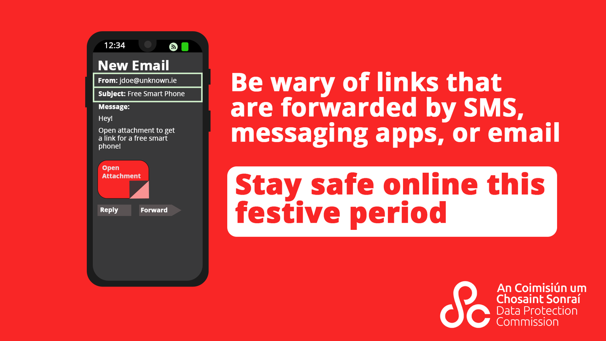 Stay safe online this festive period - read our tips on how to keep your personal data safe dataprotection.ie/en/dpc-guidanc…
