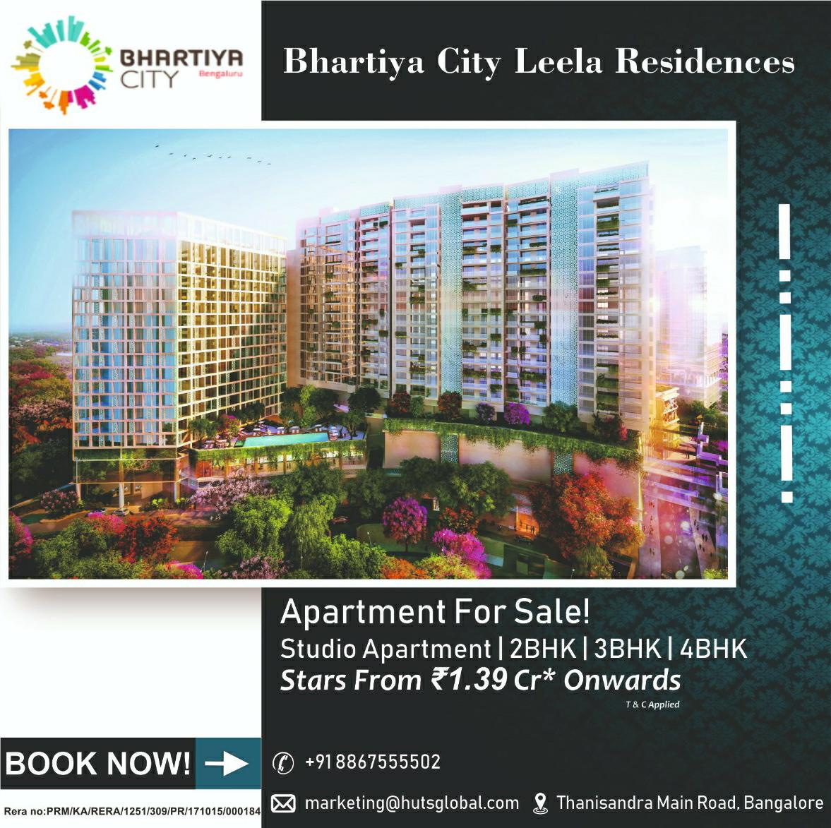hutsglobal's tweet photo. Luxury Apartment Price starts @ INR 1.39Cr* Onwards, 
Studio, 2, 3 &amp; 4 BHK Apartments in Thanisandra Main Road, Visit property @ https://t.co/U6IX7W5Foj
For further details contact
📞 +91 8867555502
📩 marketing@hutsglobal.com
#Bangalore #Hutsglobal https://t.co/h2miFdcZyM