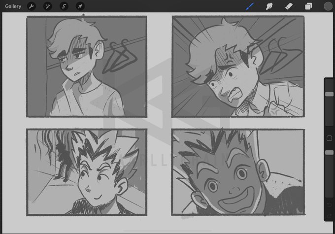 got inspired by pixar's story board so wanted to try it for myself 