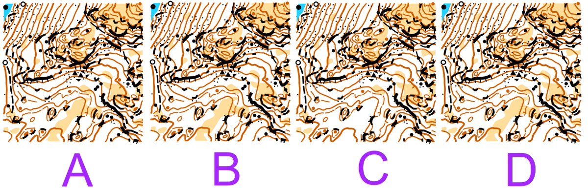 Best of 2020 competition starts tomorrow! So if you're stuck in lockdown (again) and your normal Christmas plans have been cancelled then join us in having some orienteering related fun. Standard entry fee closes tonight.

orienteeringunlocked.com/the-best-of-20…

PS which 2 maps below match?