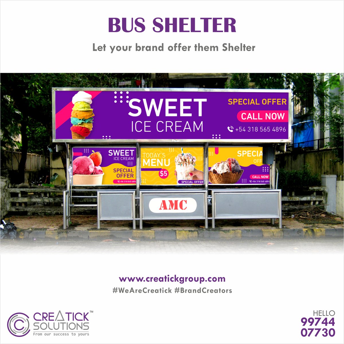 creatickgroup's tweet photo. Bus shelter advertising provides advertising which provides High-visibility, High-impact and High-frequency. Bus shelter advertising offers 24-hour clear visibility and readability provides a high-impact medium.

Let your business shine everywhere with Creatick.

#busshelterads https://t.co/uH2larmqrB